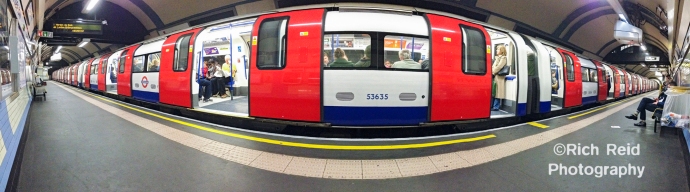 Panorama of The Underground in London, UK.